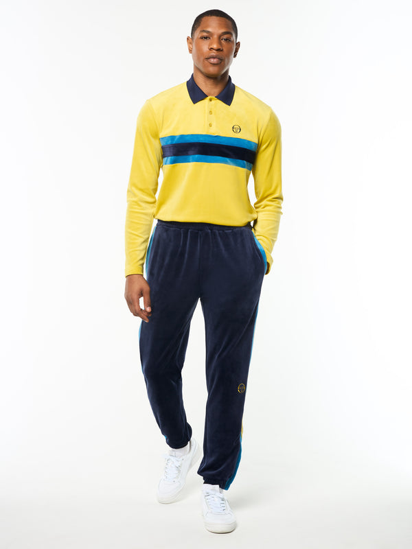 Sergio Tacchini Banda Velour Track Pant- Maritime Blue