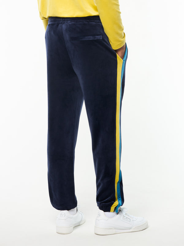 Sergio Tacchini Banda Velour Track Pant- Maritime Blue