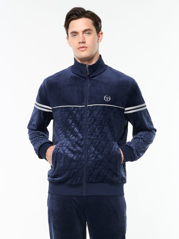 Sergio Tacchini Bandiera Track Jacket- Maritime Blue