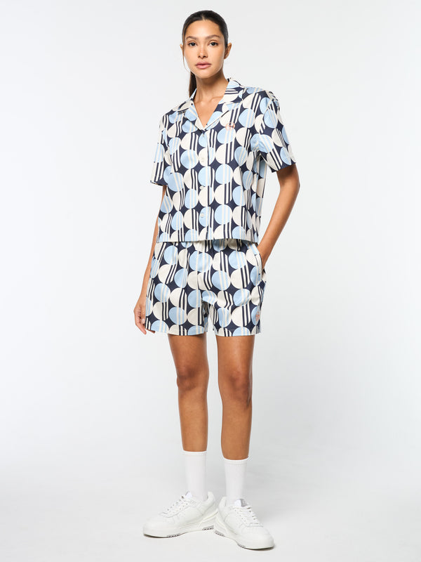 Sergio Tacchini Brikette Cabana Shirt- Maritime Blue