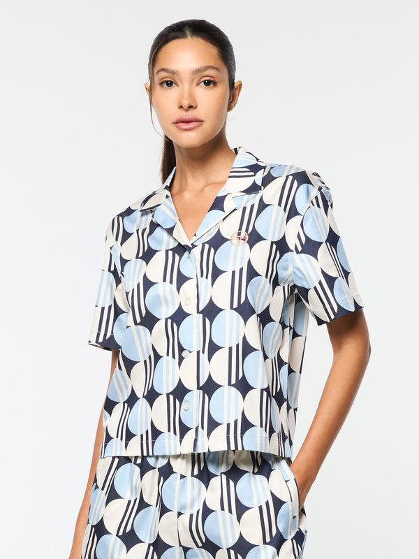 Sergio Tacchini Brikette Cabana Shirt- Maritime Blue