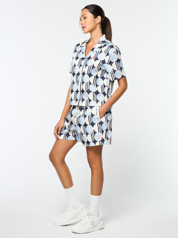 Sergio Tacchini Brikette Cabana Shirt- Maritime Blue