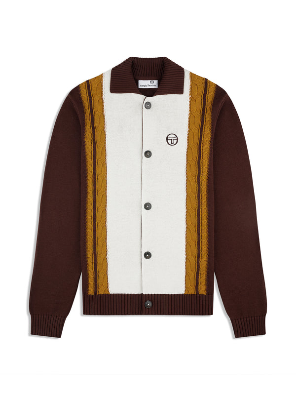sergio tacchini Bruni Knit Cardigan- Bitter Chocolate