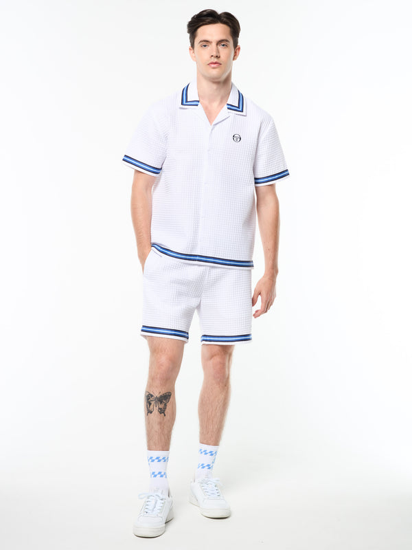Sergio Tacchini Chiaro Cabana Shirt- Brilliant White