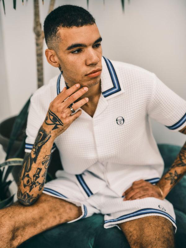 Sergio Tacchini Chiaro Cabana Shirt- Brilliant White