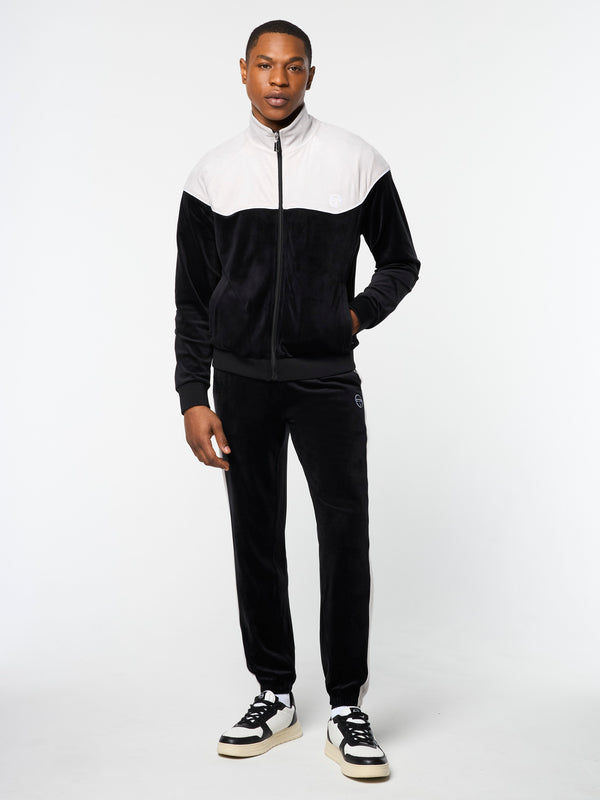 Sergio Tacchini Cielo Velour Track Jacket- Black Beauty