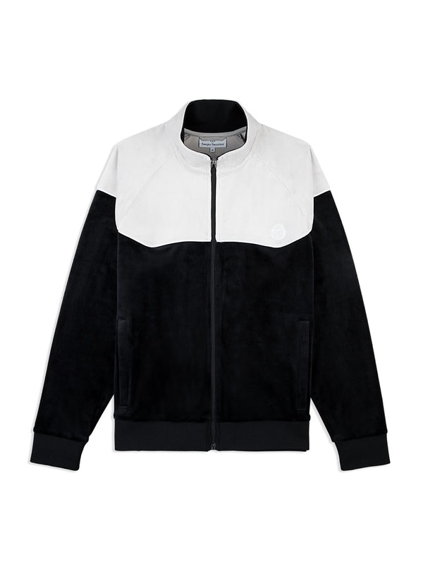 sergio tacchini Cielo Velour Track Jacket- Black Beauty