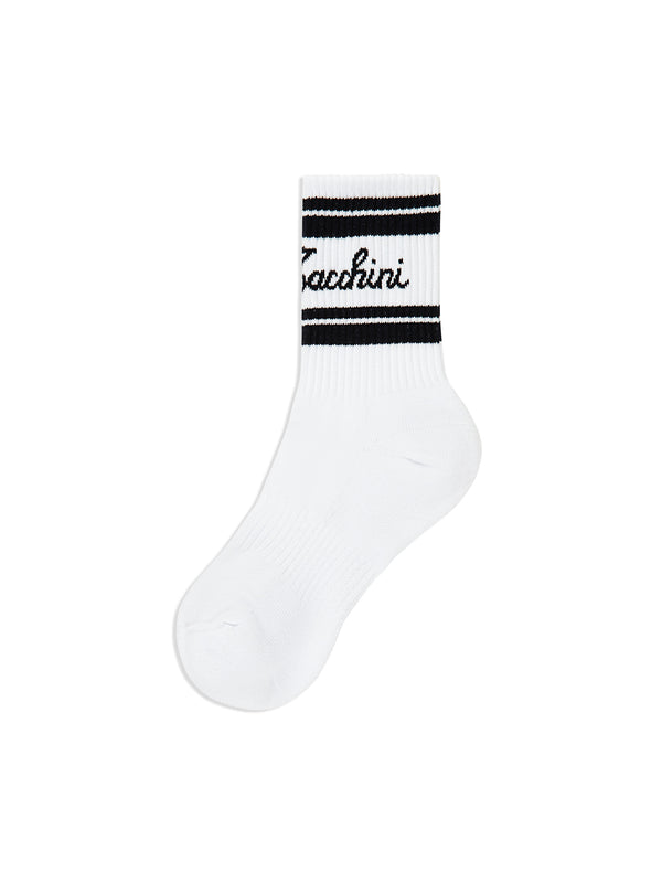 sergio tacchini Clasico Script Logo Sock- Black Beauty