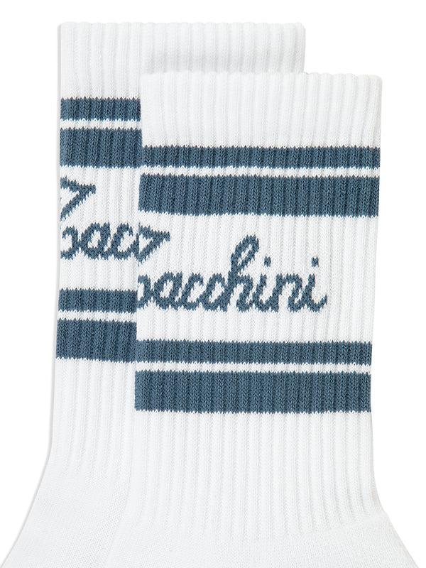 Sergio Tacchini Clasico Script Logo Sock- Coronet Blue