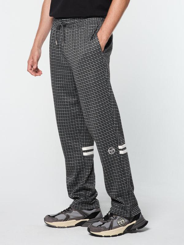Sergio Tacchini Dallas Houndstooth Track Pant- Black Beauty