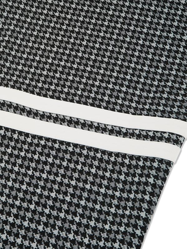 Sergio Tacchini Dallas Houndstooth Track Pant- Black Beauty