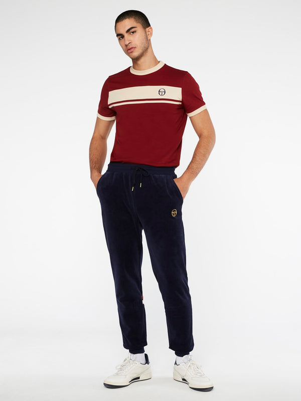 Sergio Tacchini Dallas Velour Track Pant Archivio-Maritime Blue