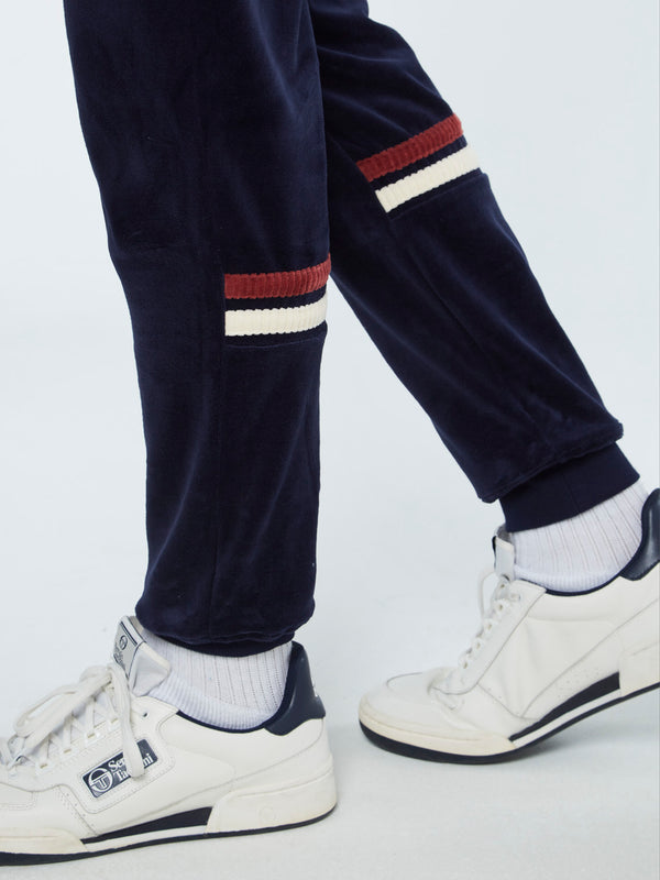 Sergio Tacchini Dallas Velour Track Pant Archivio-Maritime Blue