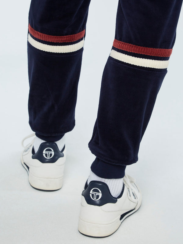 Sergio Tacchini Dallas Velour Track Pant Archivio-Maritime Blue