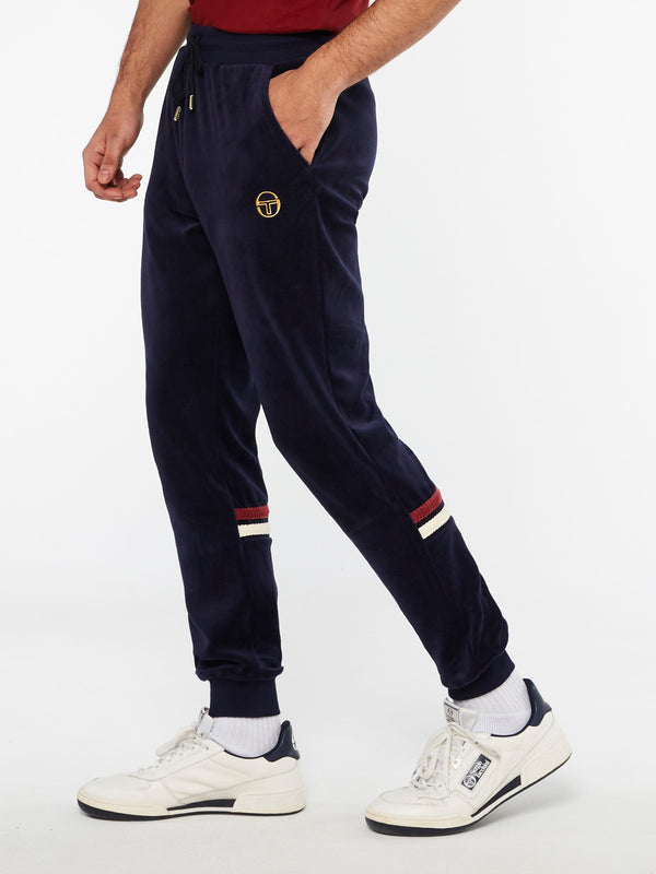 sergio tacchini Dallas Velour Track Pant Archivio-Maritime Blue