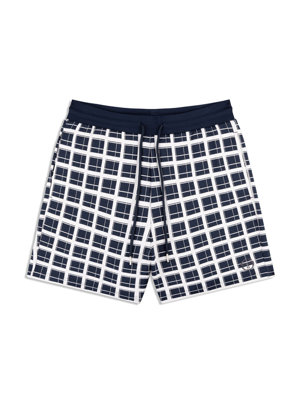 sergio tacchini Damarindo Check Short- Maritime Blue