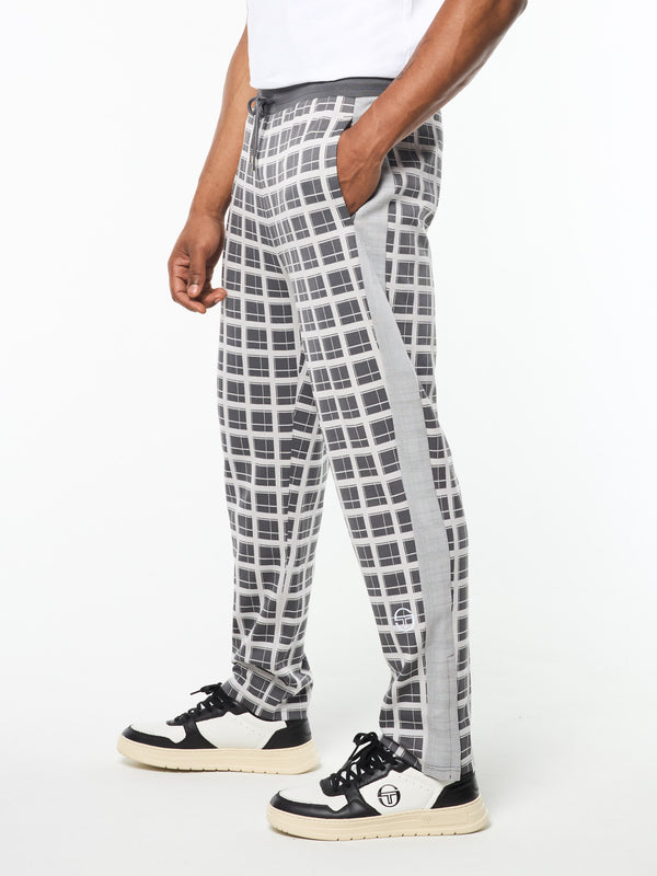 Sergio Tacchini Damarindo Check Track Pant- Quiet Grey