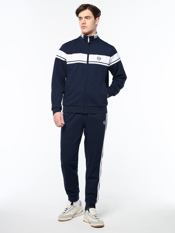 Sergio Tacchini Damarindo Track Jacket Archivio- Maritime Blue/ White