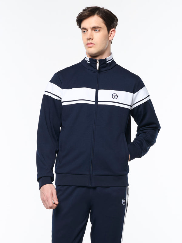 Sergio Tacchini Damarindo Track Jacket Archivio- Maritime Blue/ White