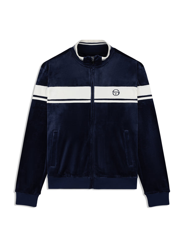 sergio tacchini Damarindo Velour Track Jacket- Maritime Blue