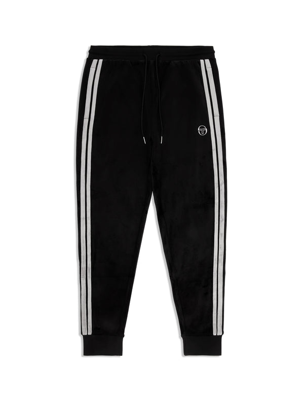 sergio tacchini Damarindo Velour Track Pant- Black Beauty