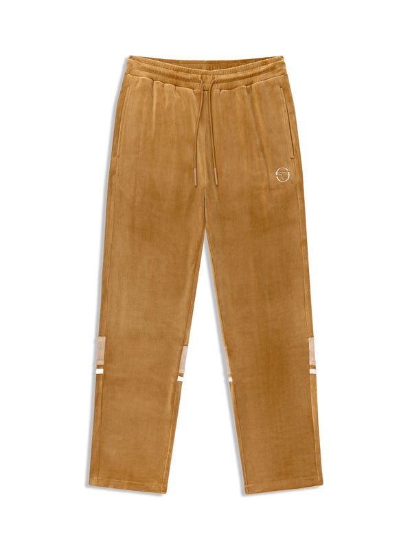 sergio tacchini Damarindo Velour Track Pant- Bronze Brown