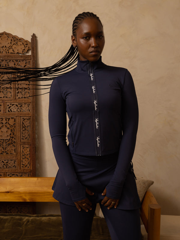 Sergio Tacchini Delfina Contour Track Jacket- Maritime Blue