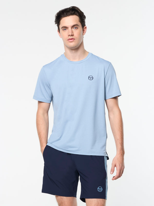 Sergio Tacchini Elio Performance T-Shirt- Faded Denim