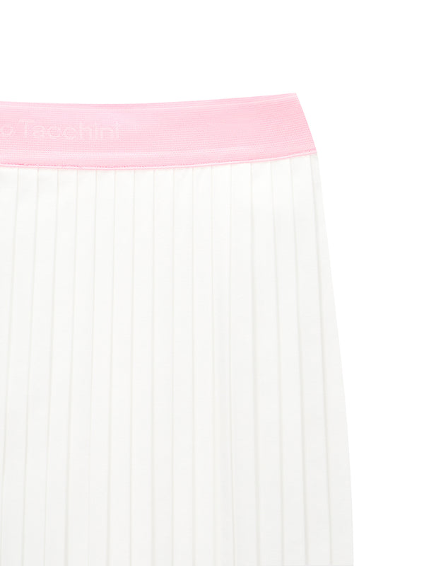 Sergio Tacchini Essential Woven Pleats Skirt- Off White