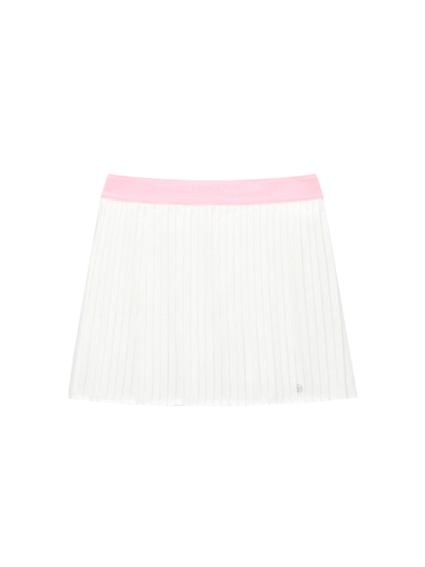 sergio tacchini Essential Woven Pleats Skirt- Off White