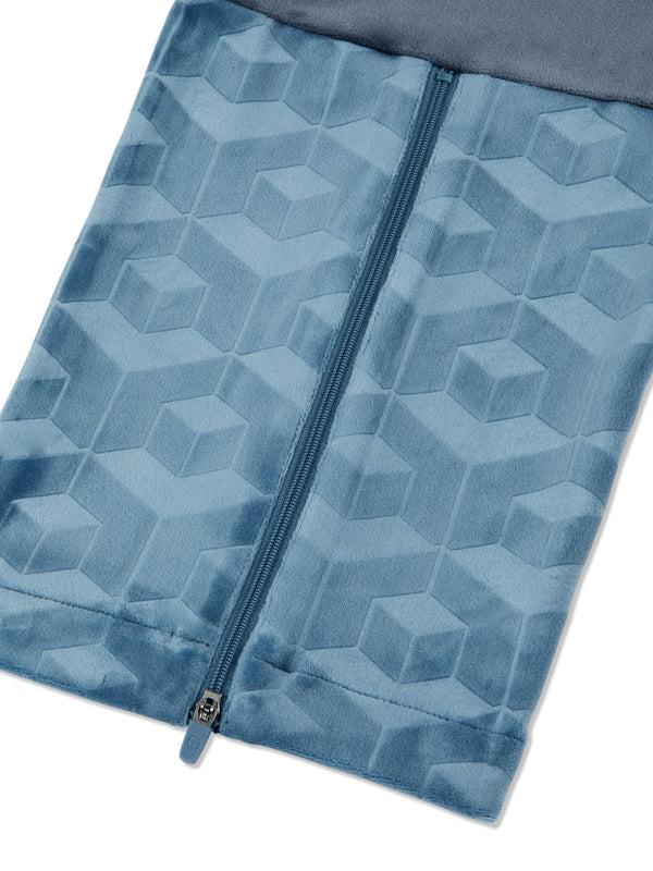 Sergio Tacchini Foggia Velour Debossed Track Pant- Grisaille