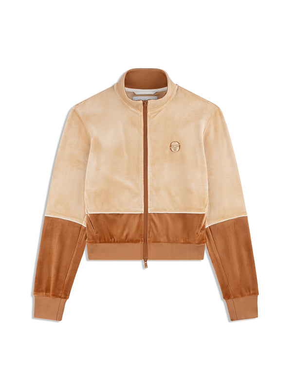Sergio Tacchini Lina Velour Track Jacket- Candied Ginger