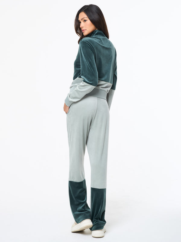Sergio Tacchini Lina Velour Track Pant- Green Gables