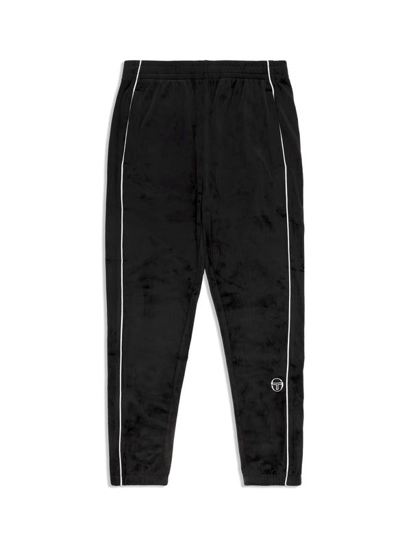 sergio tacchini Lioni Velour Track Pant- Black Beauty