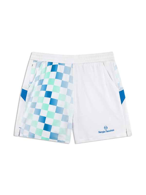 sergio tacchini Luca Piqué Printed Short- Brilliant White