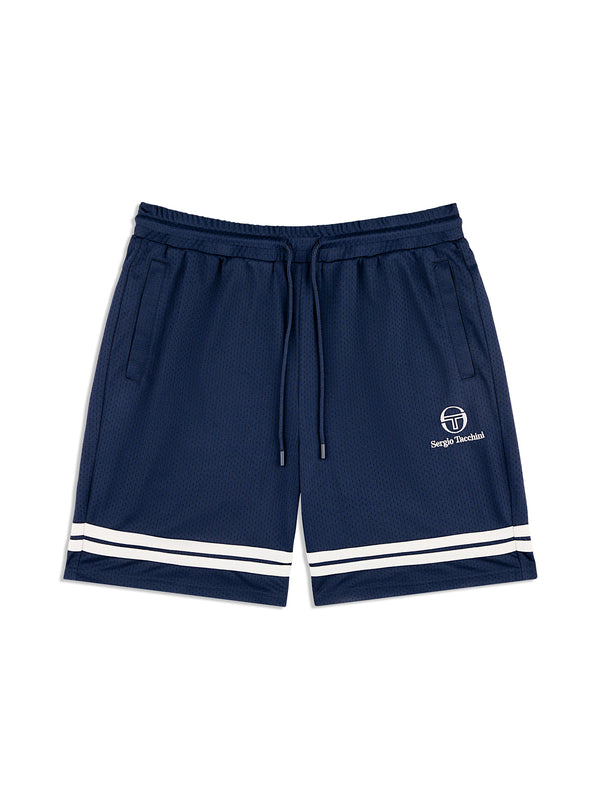 sergio tacchini Ludovic Mesh Short- Maritime Blue/ Quiet Grey