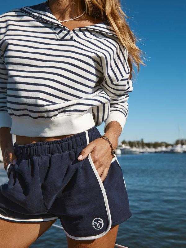 Sergio Tacchini Marina Sailor Collar Sweatshirt- Gardenia