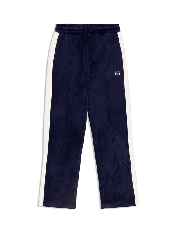sergio tacchini Miss Carlotta Velour Track Pant- Maritime Blue