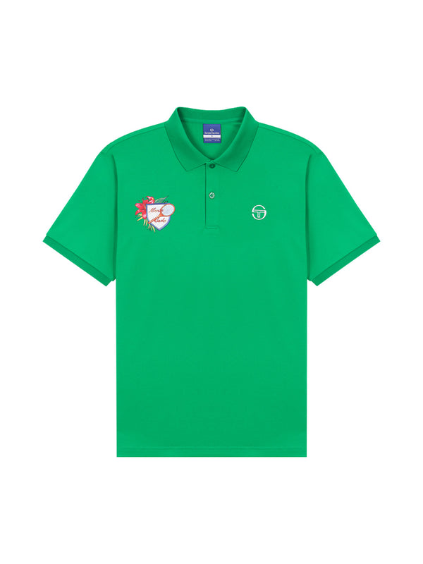 sergio tacchini Monte Carlo Graphic Polo Shirt- Green