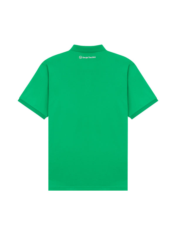 Sergio Tacchini Monte Carlo Graphic Polo Shirt- Green