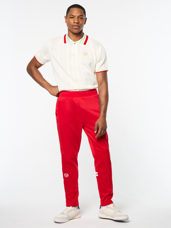 Sergio Tacchini Orion Track Pant- Adrenaline Rush/ White