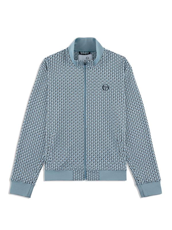 sergio tacchini Paolo Knit Track Jacket- Faded Denim