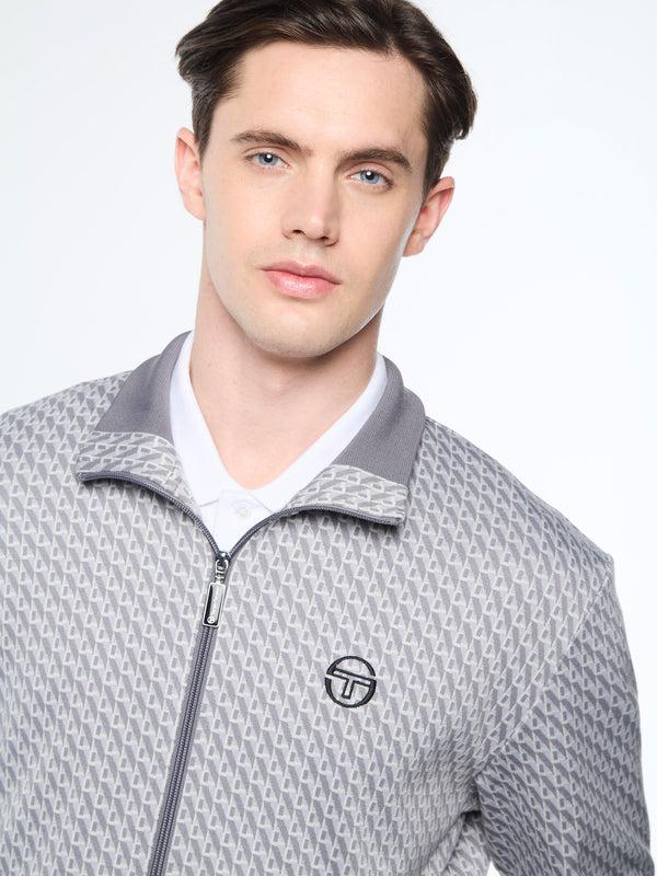 Sergio Tacchini Paolo Knit Track Jacket- Quiet Shade