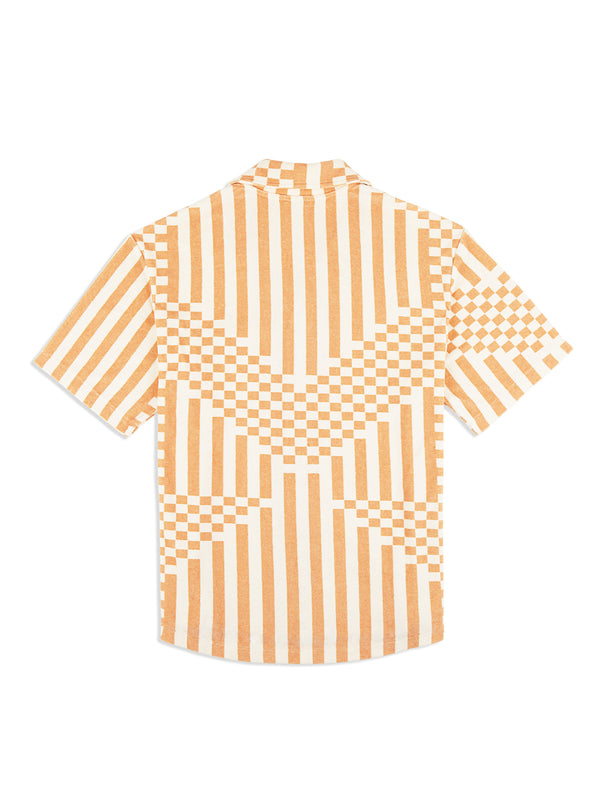 Sergio Tacchini Piastrella Terry Cabana Shirt- Canyon Sunset