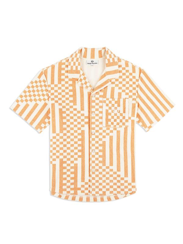 sergio tacchini Piastrella Terry Cabana Shirt- Canyon Sunset