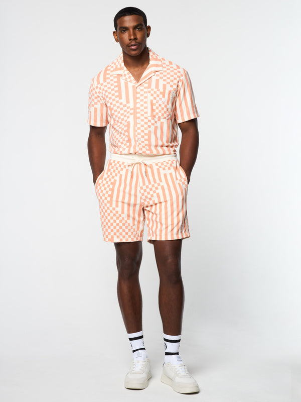 Sergio Tacchini Piastrella Terry Cabana Short- Canyon Sunset