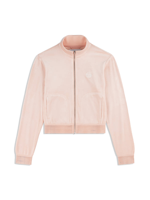 sergio tacchini Piera Velour Track Jacket- Evening Sand