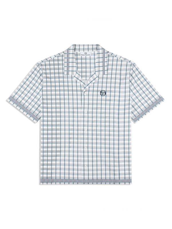 sergio tacchini Quadretto Cabana Shirt- Brilliant White