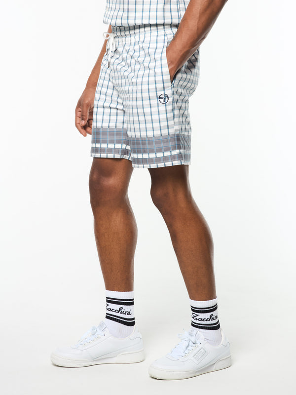 Sergio Tacchini Quadretto Cabana Short- Brilliant White