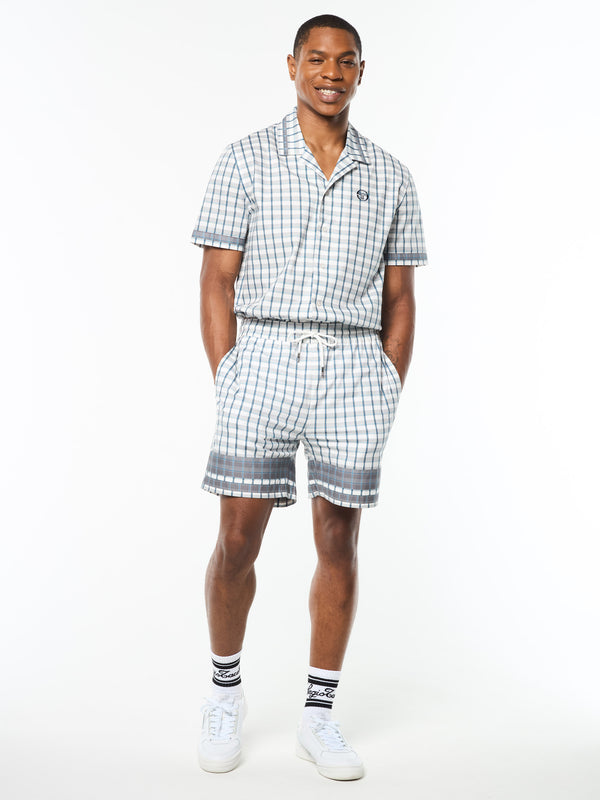 Sergio Tacchini Quadretto Cabana Short- Brilliant White